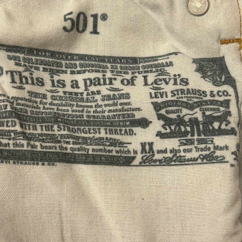 Levi's 501 Original Straight Leg Button Fly Jeans Size W29 L32 - Picture 9 of 13